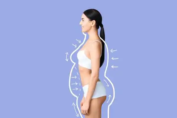 image of woman experiencing fat reduction treatment Milton Keynes