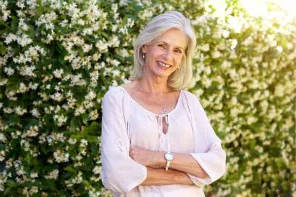 Older woman happy with urinary incontinence treatment Milton Keynes